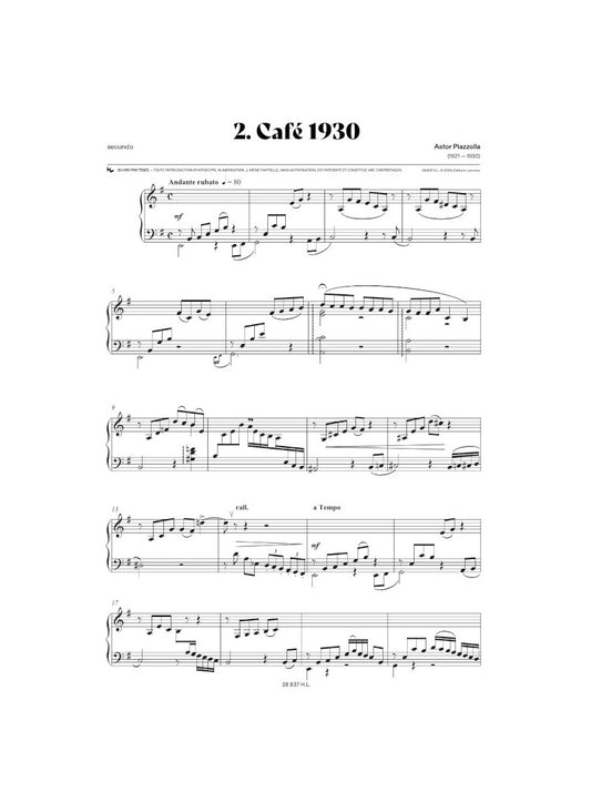 Piazzolla Histoire du tango for Piano Duet [HL28837]