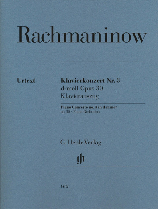 RACHMANINOFF, SERGEI Piano Concerto no. 3 d minor op. 30 [HN1452]