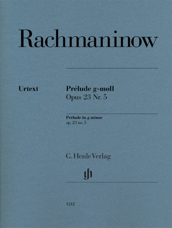 RACHMANINOFF, SERGEI Prélude g minor op. 23 no. 5 [HN1212]