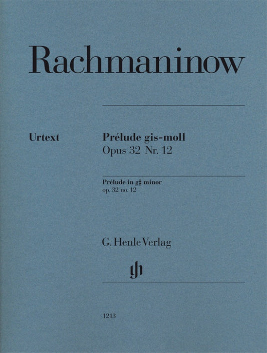 RACHMANINOFF, SERGEI Prélude g sharp minor op. 32 no. 12 [HN1213]