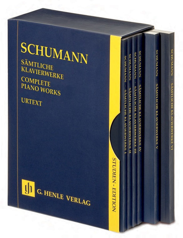 ROBERT SCHUMANN Complete Piano Works - 6 Volumes in a Slipcase [HN9932]