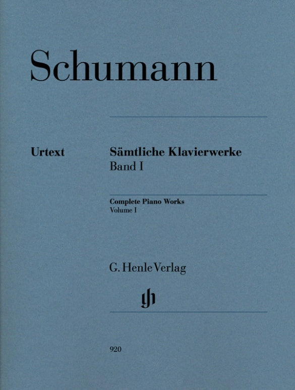 ROBERT SCHUMANN Complete Piano Works, Volume I [HN920]