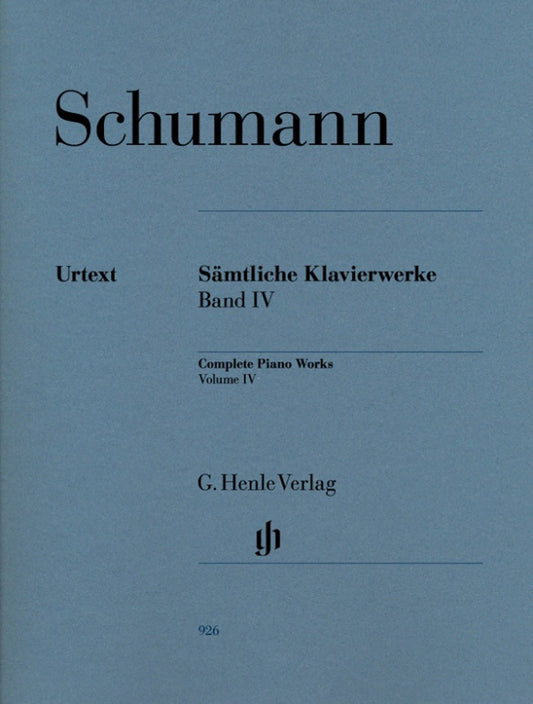 ROBERT SCHUMANN Complete Piano Works, Volume IV [HN926]