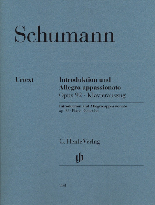 ROBERT SCHUMANN Introduction and Allegro appassionato op. 92 for Piano and Orchestra [HN1141]