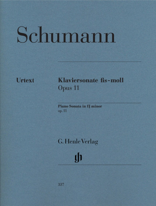 ROBERT SCHUMANN Piano Sonata f sharp minor op. 11 [HN337]