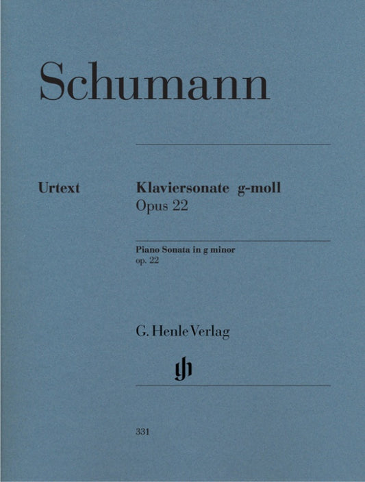ROBERT SCHUMANN Piano Sonata g minor op. 22 with original last movement [HN331]