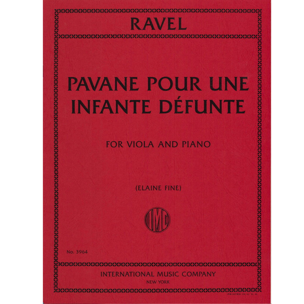 Ravel Pavane pour une infante defunte for Viola and Piano [IMC3964]