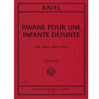 Ravel Pavane pour une infante defunte for Viola and Piano [IMC3964]