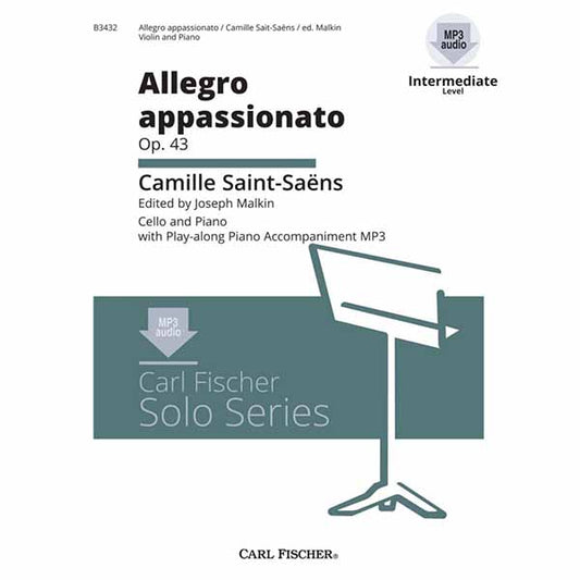 Saint-Saens Allegro appassionato Op. 43 for cello and Piano [B3432]