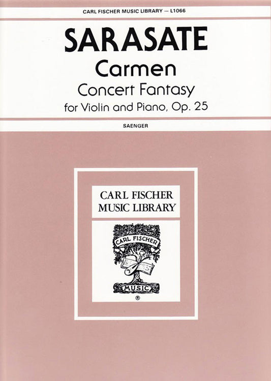 Sarasate Carmen Fantasy Op.25 for Violin and Piano