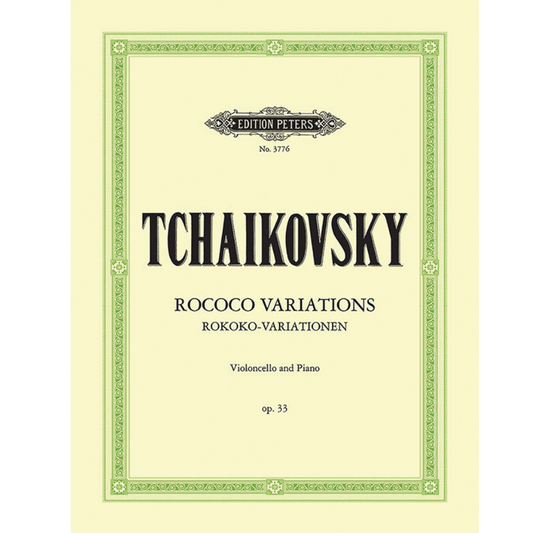 Tchaikovsky Rococo Variations Op.33 for Cello and Piano [EP3776]