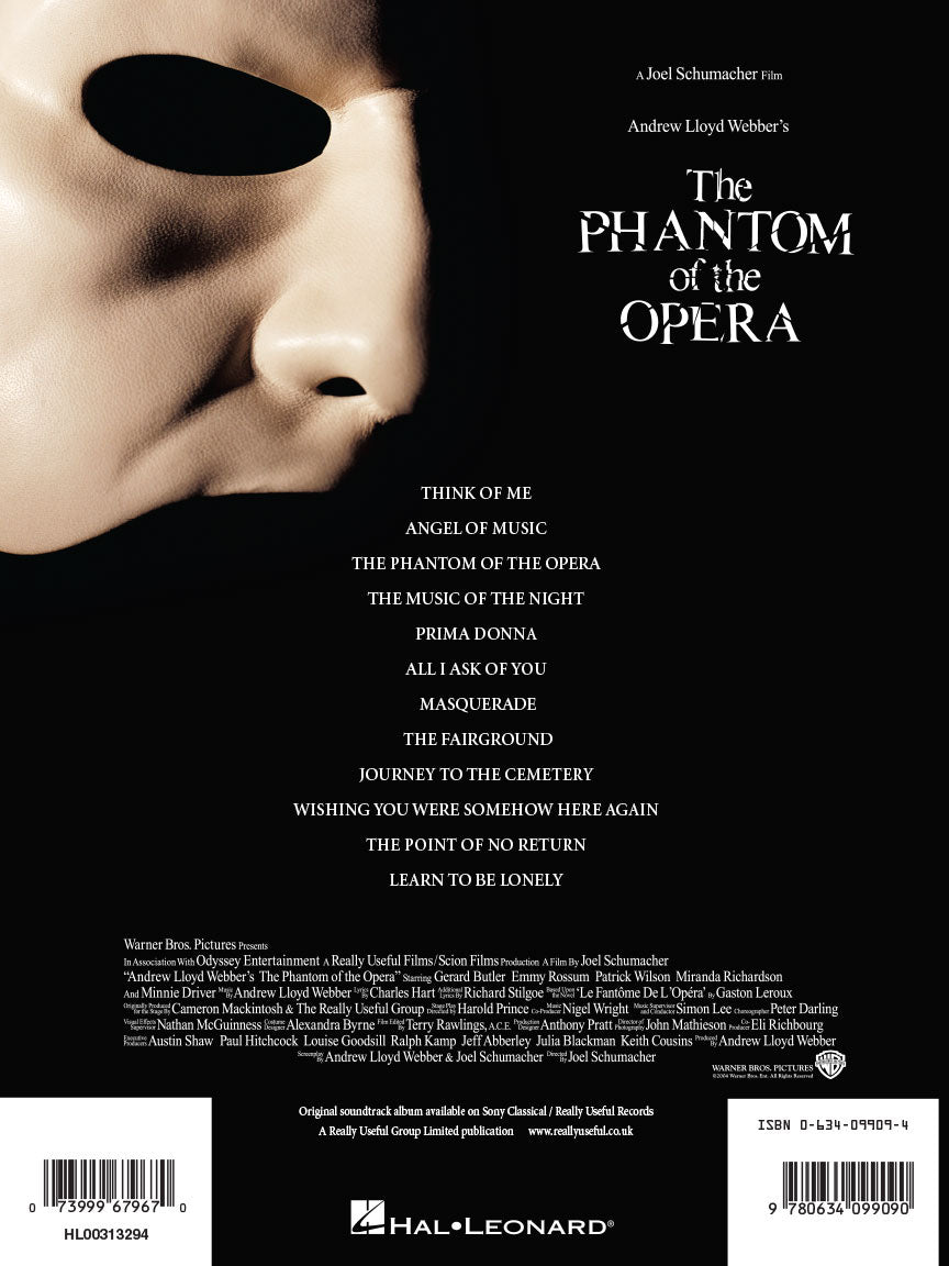 The Phantom of the Opera Movie selecrions (Piano/Vocal/Guitar) [313294]