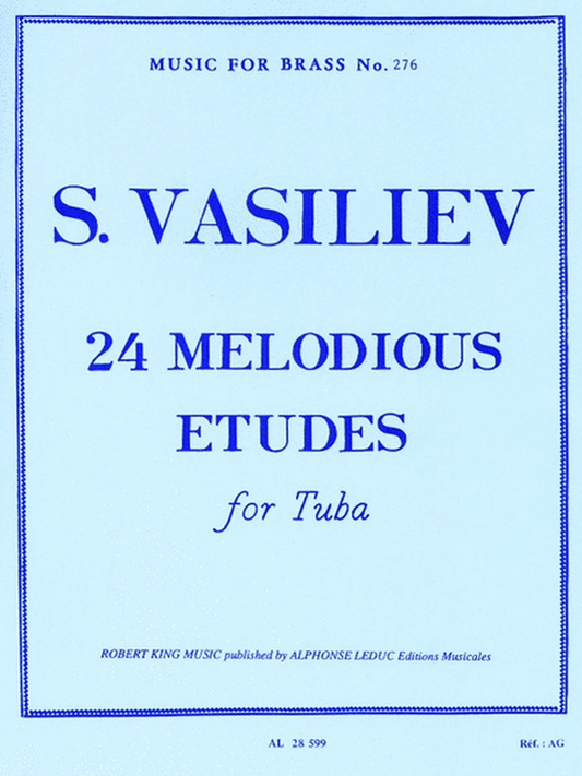 S. Vasiliev 24 Melodious Etudes for Tuba [AL28599]