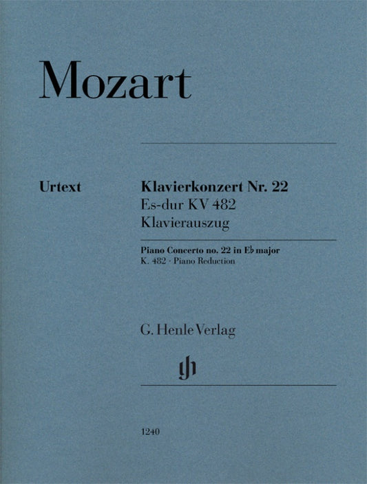 WOLFGANG AMADEUS MOZART Piano Concerto no. 22 E flat major K. 482 [HN1240]