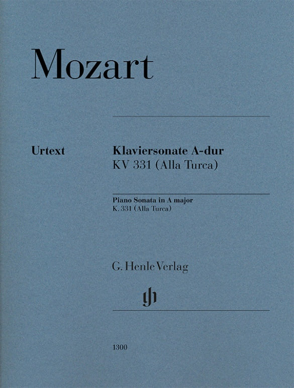 WOLFGANG AMADEUS MOZART Piano Sonata A major K. 331 (Alla Turca) [HN1300]