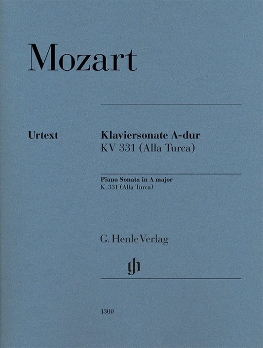 WOLFGANG AMADEUS MOZART Piano Sonata A major K. 331 (Alla Turca) [HN1300]