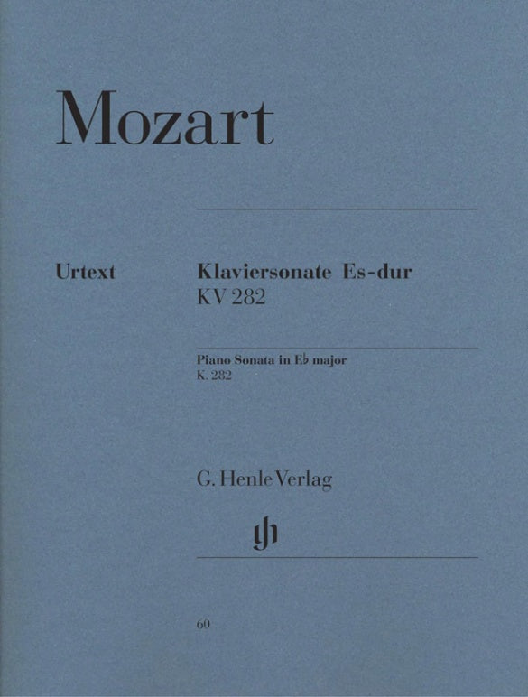 WOLFGANG AMADEUS MOZART Piano Sonata E flat major K. 282 (189g) [HN60]