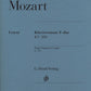 WOLFGANG AMADEUS MOZART Piano Sonata F major K. 280 (189e) [HN1040]