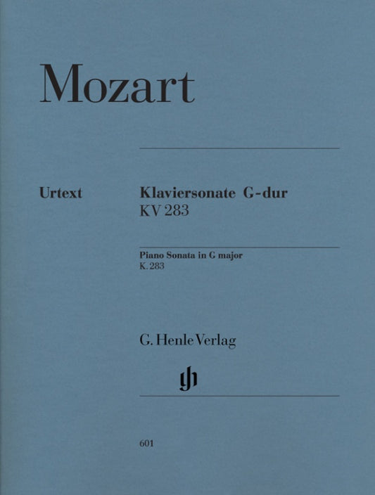 WOLFGANG AMADEUS MOZART Piano Sonata G major K. 283 (189h) [HN601]
