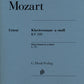 WOLFGANG AMADEUS MOZART Piano Sonata a minor K. 310 (300d) [HN396]