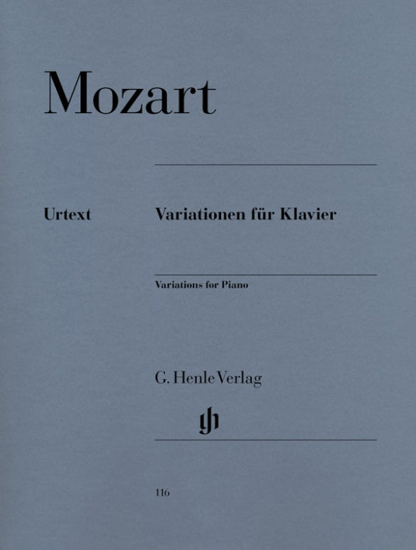 WOLFGANG AMADEUS MOZART Piano Variations [HN116]