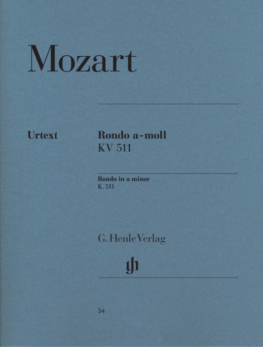 WOLFGANG AMADEUS MOZART Rondo a minor K. 511 [HN54]