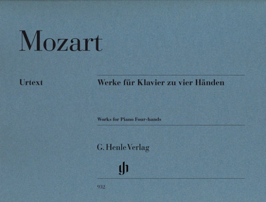 WOLFGANG AMADEUS MOZART Works for Piano Four-hands [HN932]