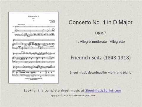 Seitz First Pupil's Concerto for Violin and Piano [50257100]