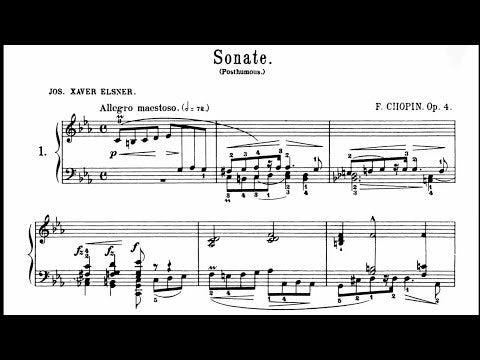 FRÉDÉRIC CHOPIN Piano Sonata c minor op. 4 [HN942]