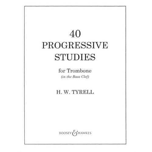 40 Progressive Studies for Trombone in the Bass Clef BH2800051/48001055