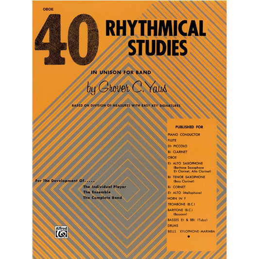 40 Rhythmical Studies for Oboe [EL01312]