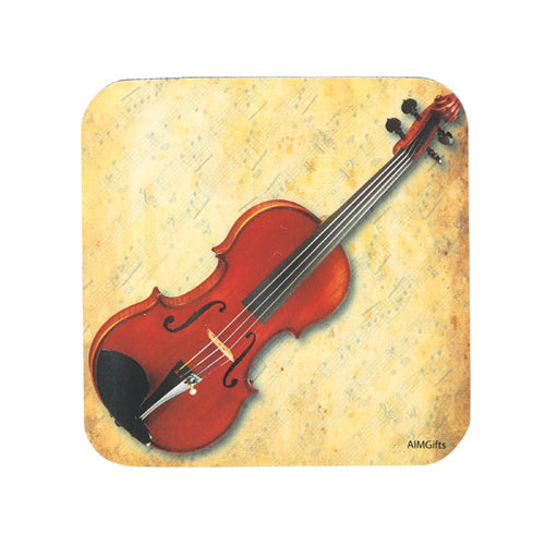 AIM Violin Sheet Music Vinyl Coaster 29891