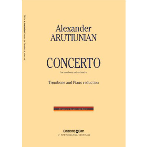 ARUTIUNIAN Concerto for trombone and piano TB11a