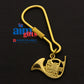 Aimgifts K69A French Horn Polished Keychain K69A