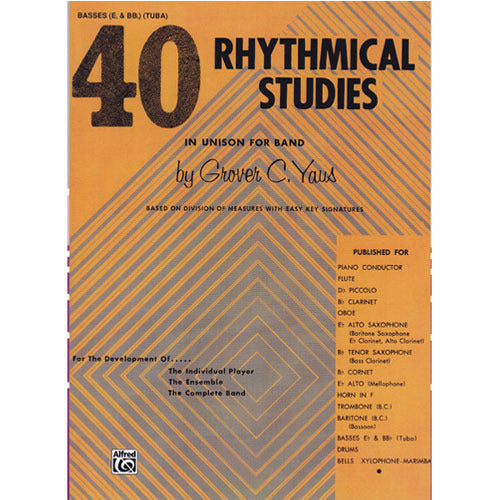40 Rhythmical Studies for Tuba (Bass) [EL01320]