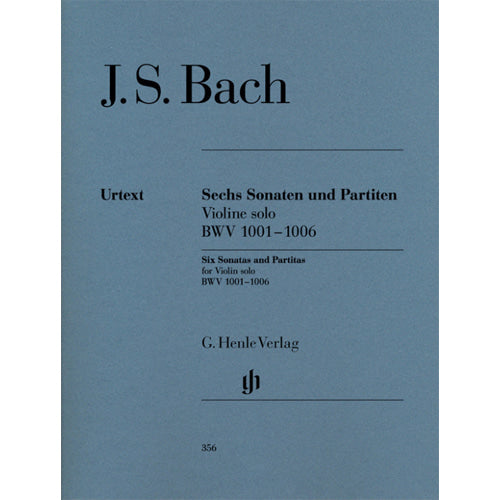 BWV 1001-1006 Bach Six Sonatas and Partitas for Violin solo BWV 1001-1006 [HN356]