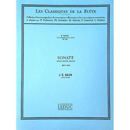 Bach Sonata BWV1013 in A Minor - Classiques No. 18 for Flute AL19725