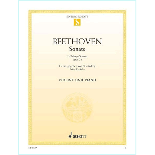 Beethoven Sonata in F major, Op.24  for Violin and Piano (Spring) [ED02637]