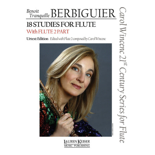 Berbiguier 18 Studies for Flute with Flute 2 Part 109366