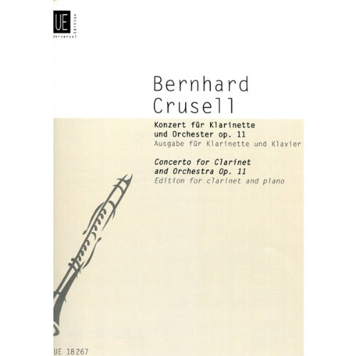 Bernhard Crusell Clarinet Concerto No. 3 in Bb major, Op. 11 for Clarinet and Piano [UE18267]