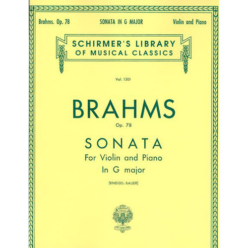 Brahms Sonata in G major, Op. 78 for Violin and Piano [50258550]
