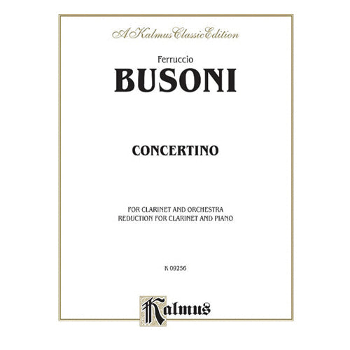 Busoni Clarinet concertino Op.48 [K09256]