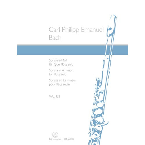 C. Ph. E. Bach Flute Sonata in A Minor for Flute Solo BA6820