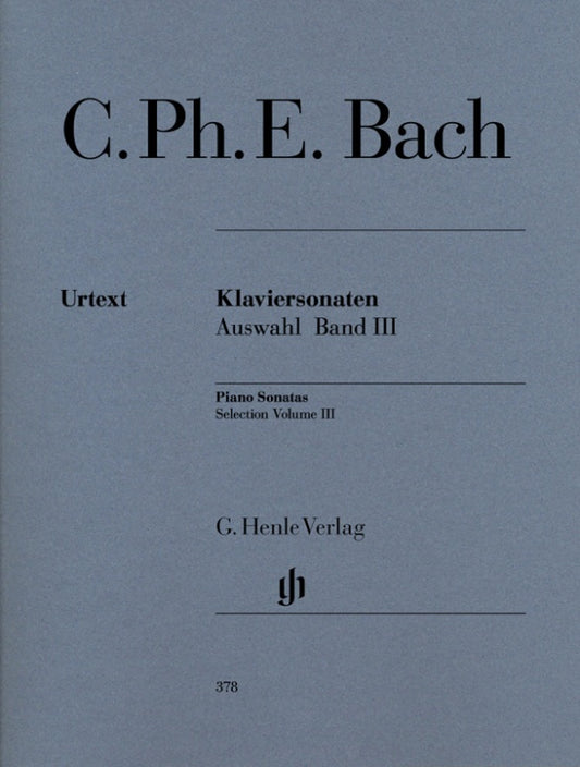 CARL PHILIPP EMANUEL BACH Piano Sonatas, Selection, Volume III [HN378]