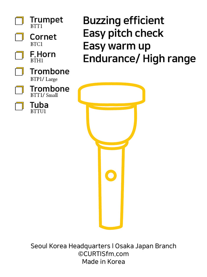 CURTIS Buzztime for Trombone (Large Shank) BTP1