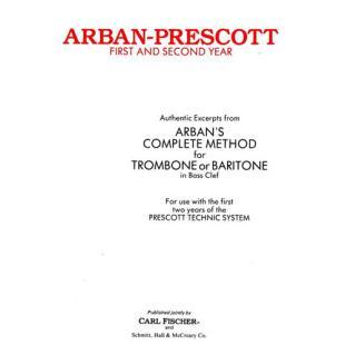 Arban's Complete Method for Trombone Prescott Technic System [O2574]