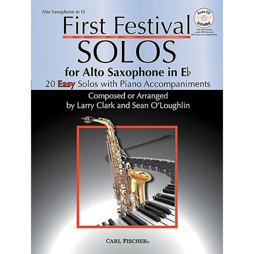 First Festival Solos for Alto Saxophone - 20 Easy Solos with Piano Accompaniments (w/CD) [WF122]