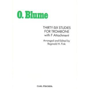 O. Blume 36 Studies for Trombone with F Attachment by Reginald H. Fink O4259