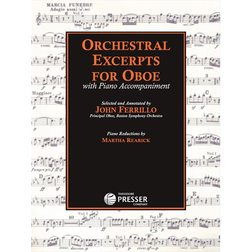 Orchestral Excerpts for Oboe With Piano Accompaniment [414-41189]