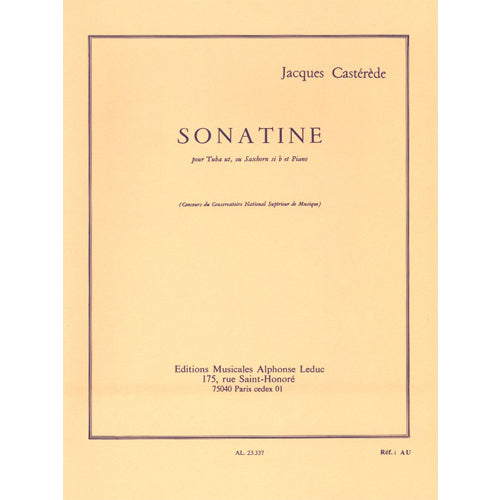 Casterede Sonatine for Tuba/Saxhorn and Piano AL23337